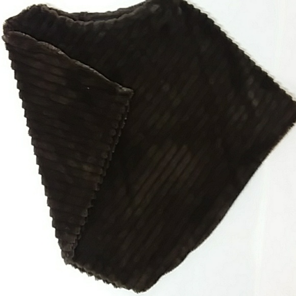 Black Rivet Jackets & Blazers - Brown fur Shawl by Black Rivet